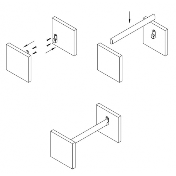 Труба штанга Sigma для одягу оцинкована овальна L-2000 мм Чорний матовий (AF1251)