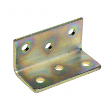 Кутник кріпильний 35х35х75 мм оцинкований монтажний (UK0733)