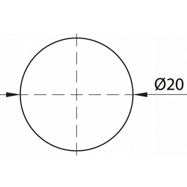 Самоклеюча меблева заглушка на мініфікс d=20мм Трюфель коричневий 24шт/лист (ZG0826)