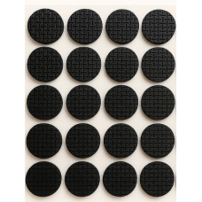 Протиковзка наклейка від подряпин VOREL протектор самоклеючий для меблів d-20мм (20шт/лист) Чорний (AF1024)