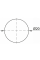 Самоклеюча меблева заглушка на мініфікс d=20мм Світло-сірий 24шт/лист (ZG0822)