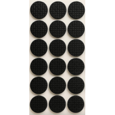 Протиковзка наклейка від подряпин VOREL протектор самоклеючий для меблів d-25мм (18шт/лист) Чорний (AF1026)