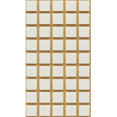 Фетрова самоклеюча накладка Folmag для меблів квадрат 14x14мм Білий (45 шт/лист) (AF1054)