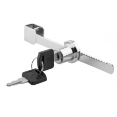 Меблевий замок Sigma 328 для розсувних скляних дверей Хром (комплект 2 ключі) (ZM0610)