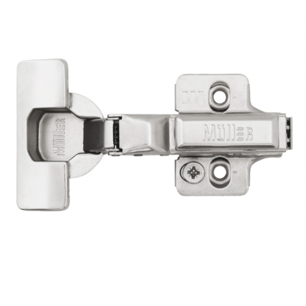 Петля Muller Profi Line напівнакладна 105° Clip-On D=35мм з доводчиком 3D регулювання (MP0033)