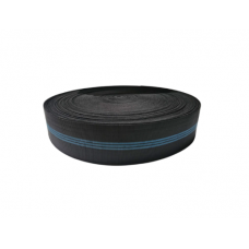 Меблевий ПАС гумовий SIGMA еластичність 20% (ширина 80мм) Чорний 100 метрів (SP1528)