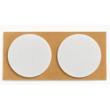 Фетрова самоклеюча накладка Folmag для меблів кругла d-70 мм Білий (2 шт/лист) (AF1055)
