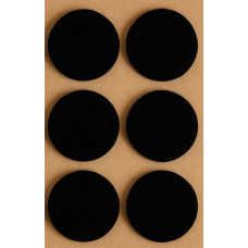 Фетрова самоклеюча накладка Folmag для меблів кругла d-45 мм Чорний (6 шт/лист) (AF1076)