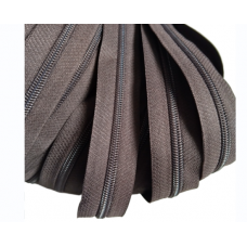 Блискавка рулонна спіральна застібка на метраж (від 1м) на відріз (тип 5) Коричневий (PU1162)