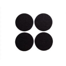 Фетрова самоклеюча накладка повстяна VOREL круглий d-40мм меблевий Темно-коричневий (4 шт/лист) (AF1050)