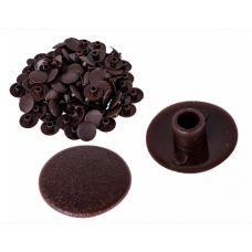 Меблева заглушка на конфірмат пластик d=12 мм Дуб Венге (набір 50 шт) (ZG0842)