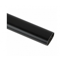 Труба штанга EteraPlast для одягу овальна 1200мм*21,7мм*14,8мм Чорний Матовий (AF1070)